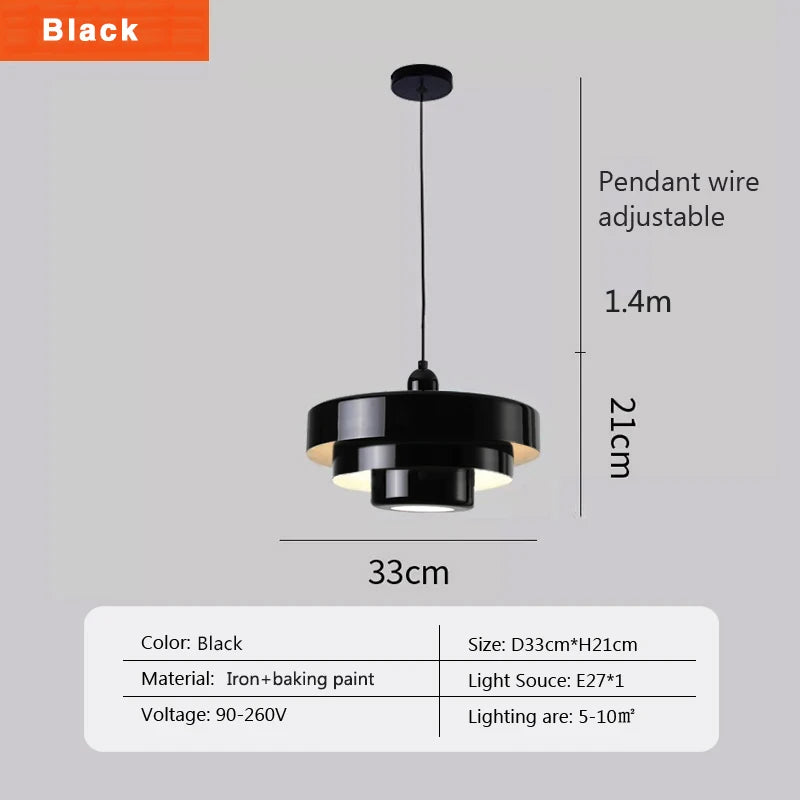 Nordic Retro Bauhaus Danish Restaurant Third Floor Cake Chandelier Living Room Bedroom Caf é Shop bar Lighting Fixtures